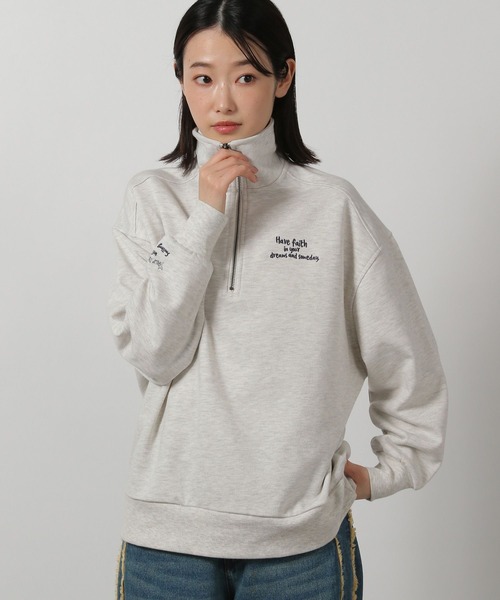  ◆ラバーロゴ スウェット 2色展開 送料込 ワンフォークロージング 1111clothing オーバーサイズ クルー