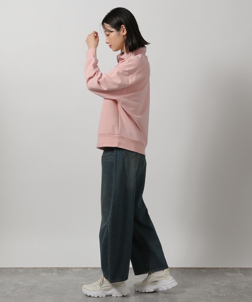 LAKOLE（ラコレ）の「レターロゴハーフZIPプルオーバー / 291834（スウェット・レディース・ピンク/グリーン/オートミール/ネイビー・FREE）」の10枚目の写真