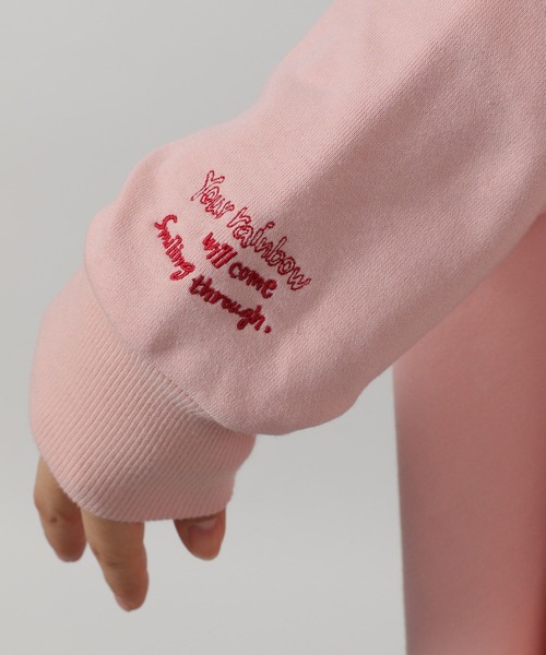 LAKOLE（ラコレ）の「レターロゴハーフZIPプルオーバー / 291834（スウェット・レディース・ピンク/グリーン/オートミール/ネイビー・FREE）」の16枚目の写真