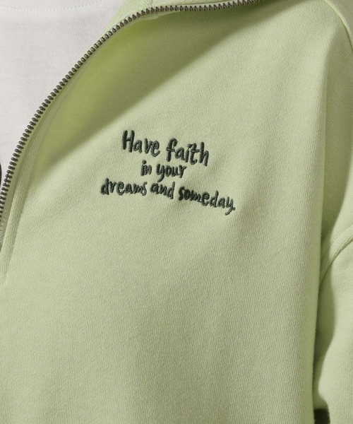 LAKOLE（ラコレ）の「レターロゴハーフZIPプルオーバー / 291834（スウェット・レディース・ピンク/グリーン/オートミール/ネイビー・FREE）」の14枚目の写真