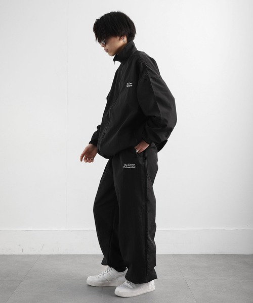 ZIP FIVE】 ワンポイント刺繍 ドローコード内蔵 ナイロン トラック