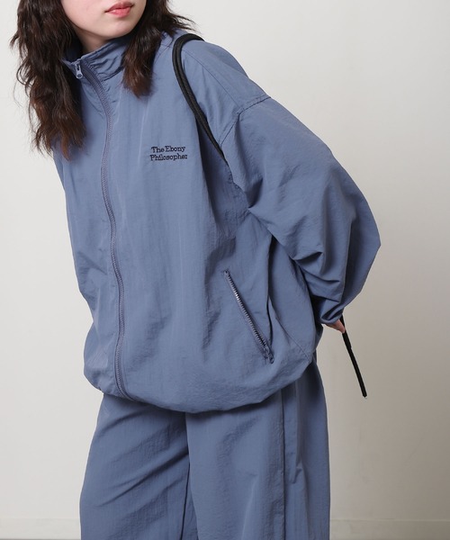 ZIP FIVE(ジップファイブ)の「【ZIP FIVE】 ワンポイント刺繍 ドローコード内蔵 ナイロン トラックジャケット 【セットアップ可能】(ナイロンジャケット・メンズ・ネイビー/チャコール/ブルー/ブラック・MEDIUM/LARGE)」の12枚目の写真