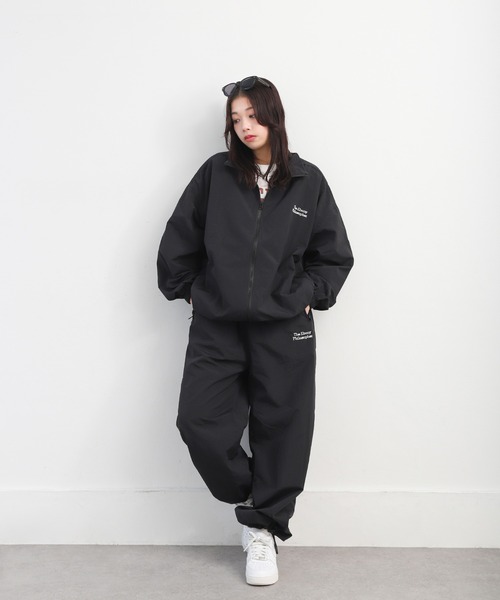 ZIP FIVE】 ワンポイント刺繍 ドローコード内蔵 ナイロン トラック