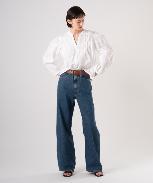 Levi's(リーバイス)の「Levi's/リーバイス RIBCAGE ジーンズ ダークインディゴ(デニムパンツ・レディース・ダークインディゴブルー・28inch/27inch/26inch/25inch/24inch/23inch)」の15枚目の写真