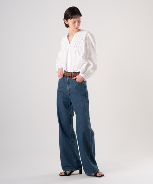 Levi's(リーバイス)の「Levi's/リーバイス RIBCAGE ジーンズ ダークインディゴ(デニムパンツ・レディース・ダークインディゴブルー・28inch/27inch/26inch/25inch/24inch/23inch)」の17枚目の写真