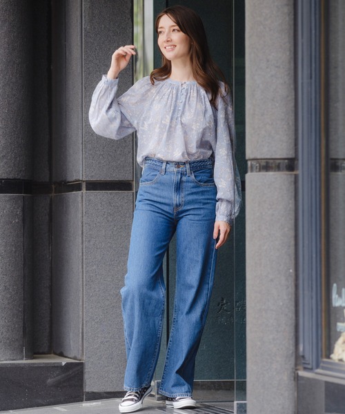 Levi's(リーバイス)の「Levi's/リーバイス RIBCAGE ジーンズ ダークインディゴ(デニムパンツ・レディース・ダークインディゴブルー・28inch/27inch/26inch/25inch/24inch/23inch)」の19枚目の写真