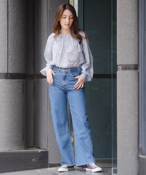 Levi's(リーバイス)の「Levi's/リーバイス RIBCAGE ジーンズ ダークインディゴ(デニムパンツ・レディース・ダークインディゴブルー・28inch/27inch/26inch/25inch/24inch/23inch)」の20枚目の写真