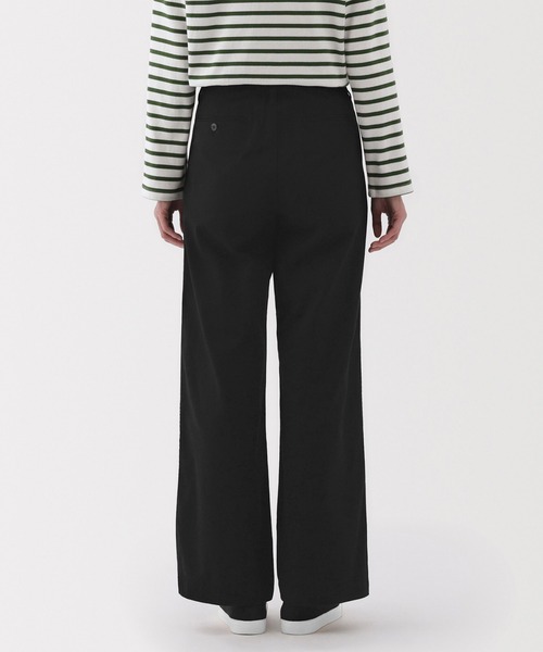 無印良品（ムジルシリョウヒン）の「婦人　ムラ糸　チノタックワイドパンツ（その他パンツ・レディース・ダークグレー/ダークベージュ/ブラック/アイボリー・S/M/L/XL）」の15枚目の写真