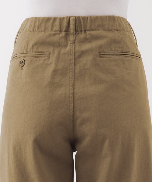 婦人 ムラ糸 チノタックワイドパンツ（その他パンツ）｜無印良品