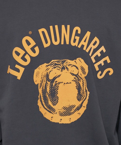 Lee（リー）の「Lee/リー ブルドッグプリントスウェット 親子リンク可能（スウェット・メンズ・チャコール/オフホワイト/グレー・MEDIUM/LARGE/SMALL/X-LARGE）」の10枚目の写真