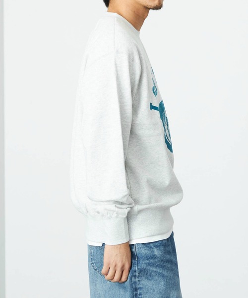 Lee（リー）の「Lee/リー ブルドッグプリントスウェット 親子リンク可能（スウェット・メンズ・チャコール/オフホワイト/グレー・MEDIUM/LARGE/SMALL/X-LARGE）」の18枚目の写真