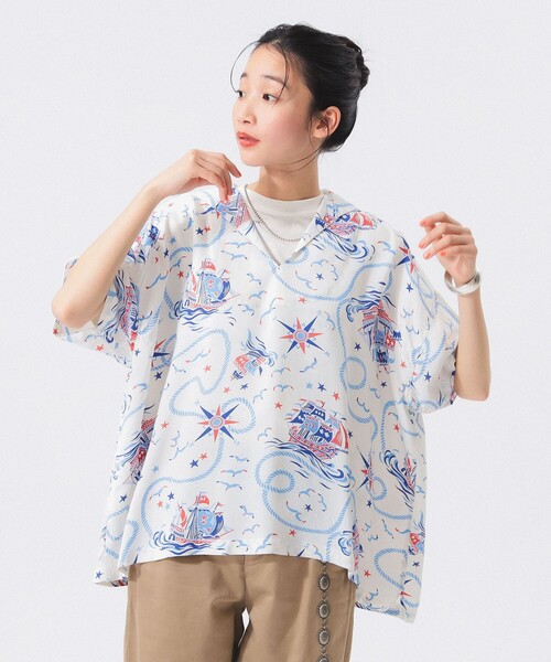 【極美品】完売品SUN SURF × BEAMS BOY コラボ セーラーアロハ SUN SURF x BEAMSBOY サンサーフ ビームスセーラーコラボアロハ