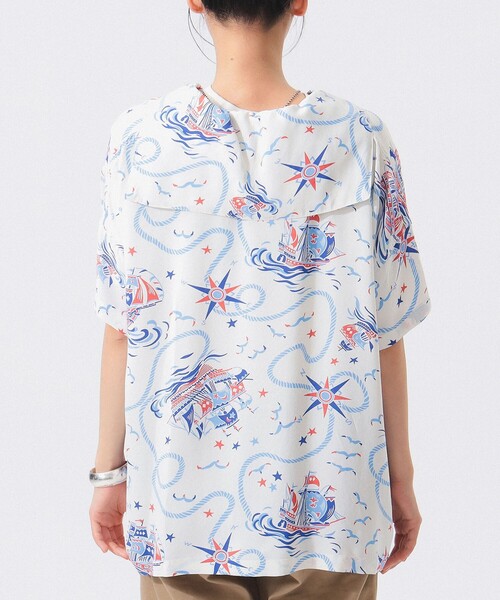 BEAMS BOY 【別注】SUN SURF / セラーシャツ　アロハシャツ セール】【別注】SUN SURF / セーラー シャツ（シャツ/ブラウス