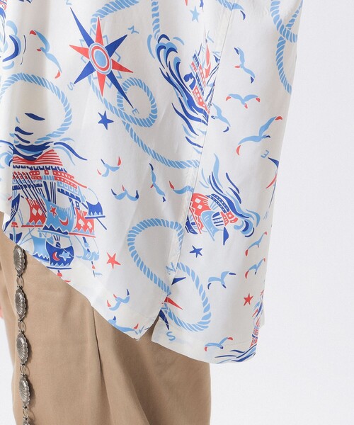 【極美品】完売品SUN SURF × BEAMS BOY コラボ セーラーアロハ SUN SURF × BEAMS BOY 別注 サンサーフ セーラーカラーコラボ