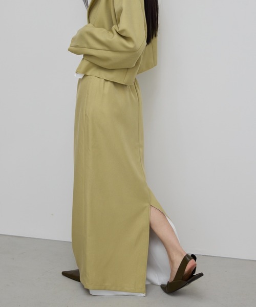 AIC.(エーアイシー)の「カットオフデザインロングスカート/セットアップ可能(スカート・レディース・イエロー/グレー・FREE)」の16枚目の写真