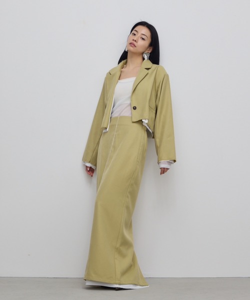 AIC.(エーアイシー)の「カットオフデザインロングスカート/セットアップ可能(スカート・レディース・イエロー/グレー・FREE)」の19枚目の写真