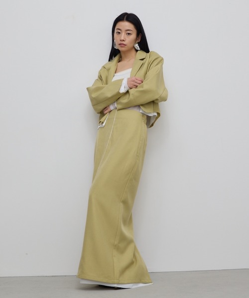 AIC.(エーアイシー)の「カットオフデザインロングスカート/セットアップ可能(スカート・レディース・イエロー/グレー・FREE)」の20枚目の写真