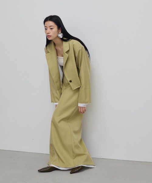 AIC.(エーアイシー)の「カットオフデザインロングスカート/セットアップ可能(スカート・レディース・イエロー/グレー・FREE)」の21枚目の写真