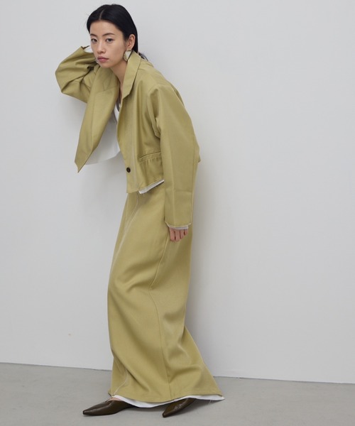 AIC.(エーアイシー)の「カットオフデザインロングスカート/セットアップ可能(スカート・レディース・イエロー/グレー・FREE)」の22枚目の写真