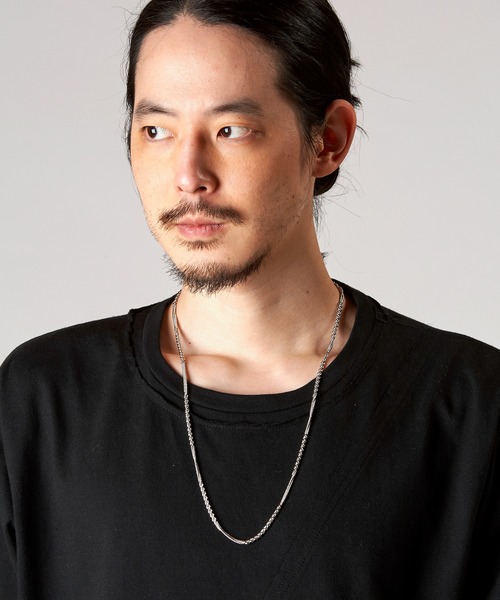 NO ID.(ノーアイディ)の「【NO ID.】Screw Chain Necklace / スクリュー チェーン ネックレス(ネックレス・メンズ・シルバー・ONE SIZE)」の1枚目の写真