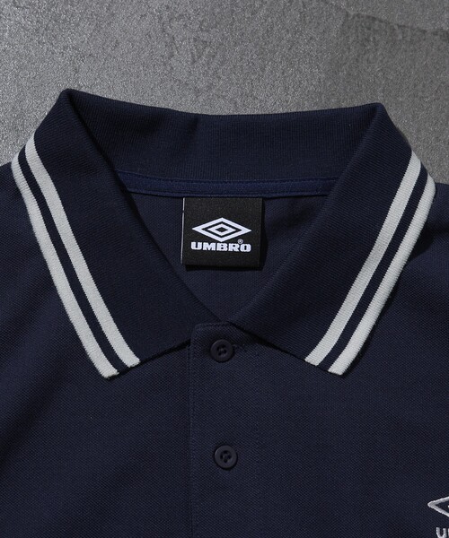 UMBRO(アンブロ)の「UMBRO/アンブロ 別注 UMBRO ワンポイント刺繍 ポロシャツ(限定展開)(ポロシャツ・メンズ・ホワイト/ネイビー/ブラック/グレー・MEDIUM/LARGE)」の14枚目の写真