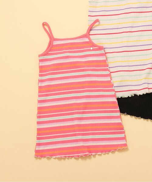 BREEZE(ブリーズ)の「【リンク/ジュニア対応】メロウリブワンピース(ワンピース・キッズ・ブラック/レインボー/ピンク・120/80/130/140/90/100/110)」の3枚目の写真