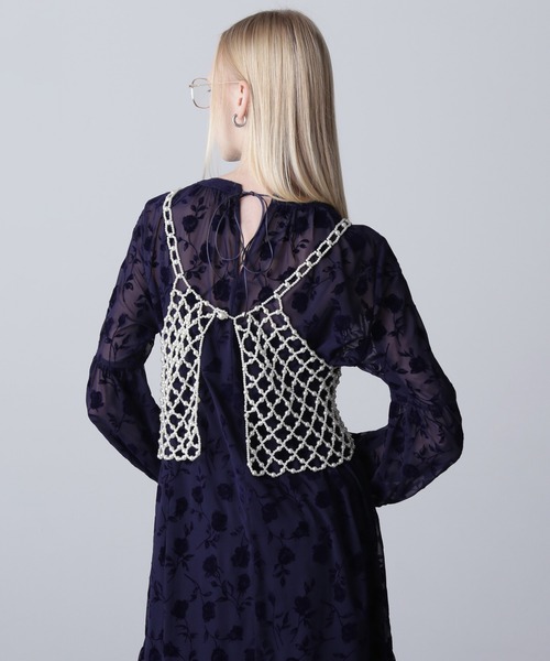 ROSE BUD(ローズバッド)の「パールボールビスチェ(その他トップス ROSE BUD(ローズバッド)の「パールボールビスチェ(その他トップス