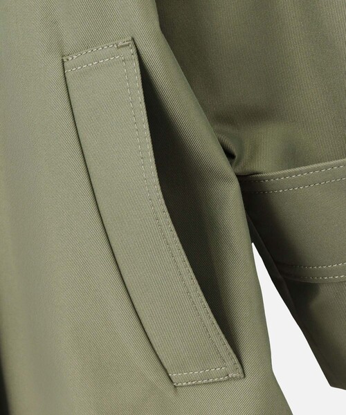 セール】【LOULOU WILLOUGHBY】シャンブレーギャバミドルコート