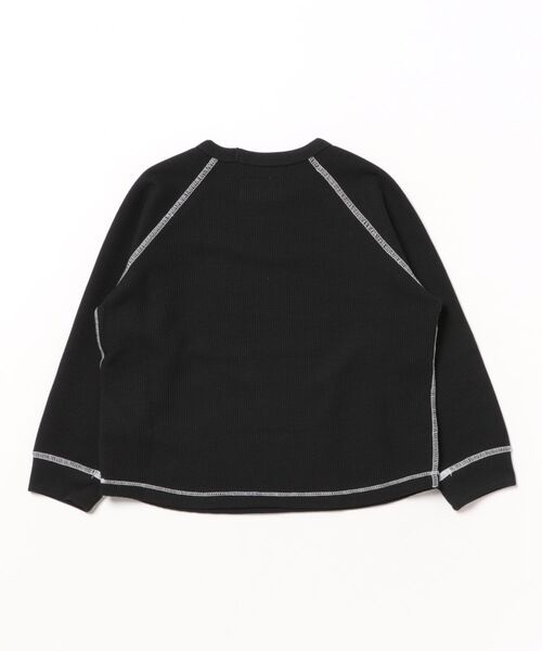 Smoothy（スムージー）の「Smoothy Thermal raglan Long Sleeve Tee / スムージー サーマルラグランロンTシャツ（Tシャツ/カットソー・キッズ・ホワイト/ブラック・SMALL/MEDIUM/LARGE/X-LARGE）」の3枚目の写真