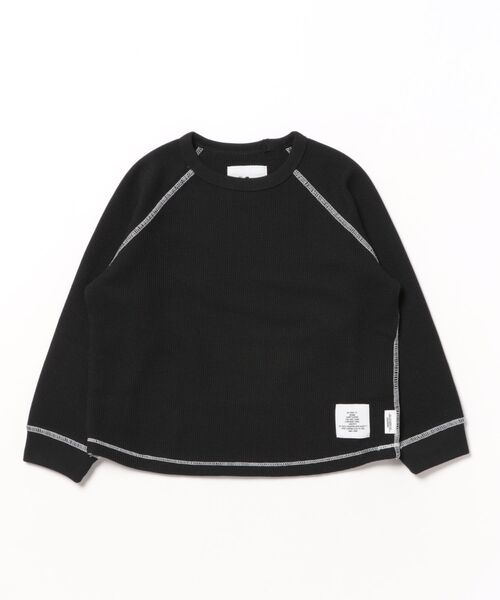 Smoothy（スムージー）の「Smoothy Thermal raglan Long Sleeve Tee / スムージー サーマルラグランロンTシャツ（Tシャツ/カットソー・キッズ・ホワイト/ブラック・SMALL/MEDIUM/LARGE/X-LARGE）」の4枚目の写真