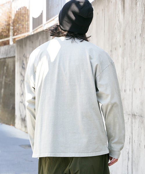 【Goodwear】製品染めSUPER BIGヘンリーネックロンT VENCE EXCHANGE｜【Goodwear】製品染めSUPER BIGヘンリーネック
