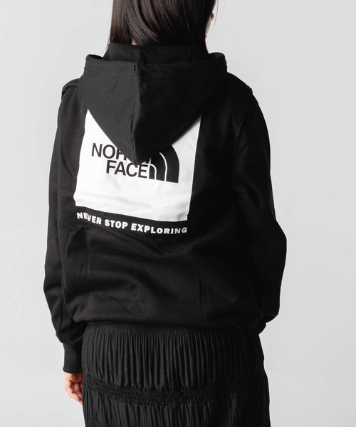 THE NORTH FACE(ザノースフェイス)の「THE NORTH FACE Box NSE Pullover Hoodie ノースフェイス ボックスロゴ プルオーバー フーディー パーカー(パーカー・メンズ・ブラック/ホワイト・SMALL/MEDIUM/LARGE)」の1枚目の写真