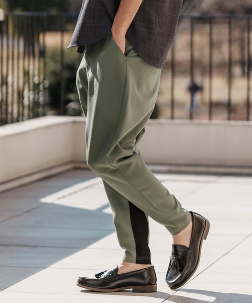 編集中 mp13378-裏裾リブツイルパンツ（その他パンツ）｜CAMBIO