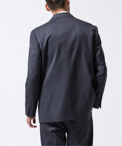 NANO universe(ナノユニバース)の「「ASSEMBLANC」VIST Gabardine オーバージャケット(テーラードジャケット・メンズ・ブラック/チャコール・L/M)」の6枚目の写真