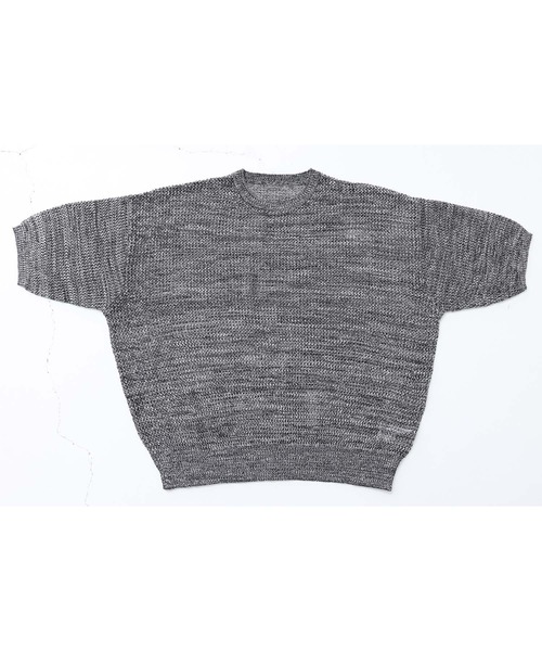 MDR(エムディアール)の「オーバーサイズメッシュ編みニット(Tシャツ/カットソー・メンズ・杢グレー/ベージュ/ブラウン・FREE)」の15枚目の写真