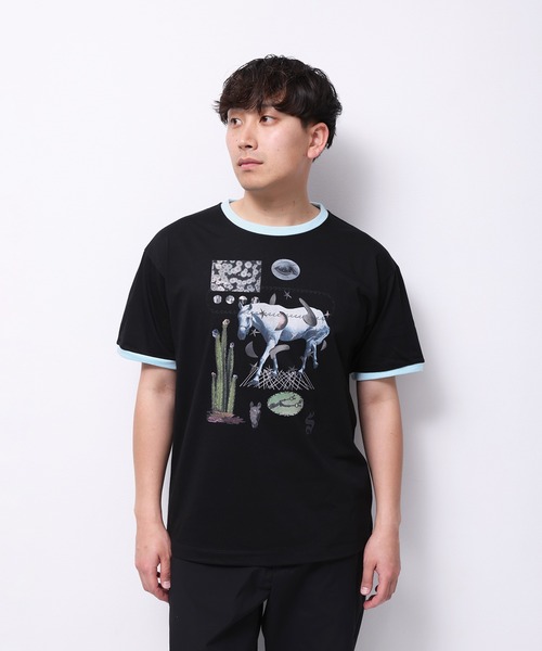 Common Noun(コモン ナウン)の「“HORSE” Yumi Matsushita 半袖T(Tシャツ/カットソー・レディース・杢グレー/ブラック/イエロー/ピンク/ホワイト・L/M)」の1枚目の写真