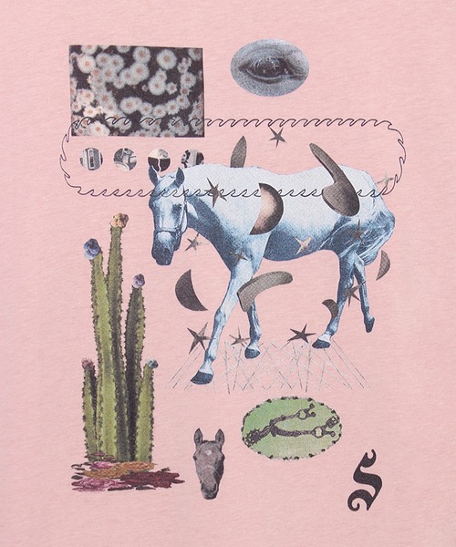 Common Noun(コモン ナウン)の「“HORSE” Yumi Matsushita 半袖T(Tシャツ/カットソー・レディース・杢グレー/ブラック/イエロー/ピンク/ホワイト・L/M)」の9枚目の写真
