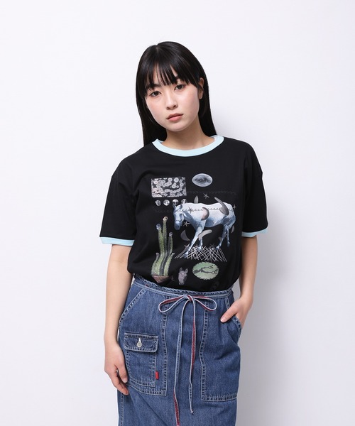 Common Noun(コモン ナウン)の「“HORSE” Yumi Matsushita 半袖T(Tシャツ/カットソー・レディース・杢グレー/ブラック/イエロー/ピンク/ホワイト・L/M)」の16枚目の写真