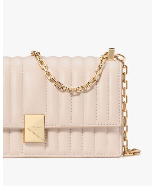 kate spade new york(ケイトスペード ニューヨーク)の「デコ キルテッド ミニ フラップ チェーン クロスボディ(ショルダーバッグ・レディース・ピンク・ONESIZE)」の7枚目の写真