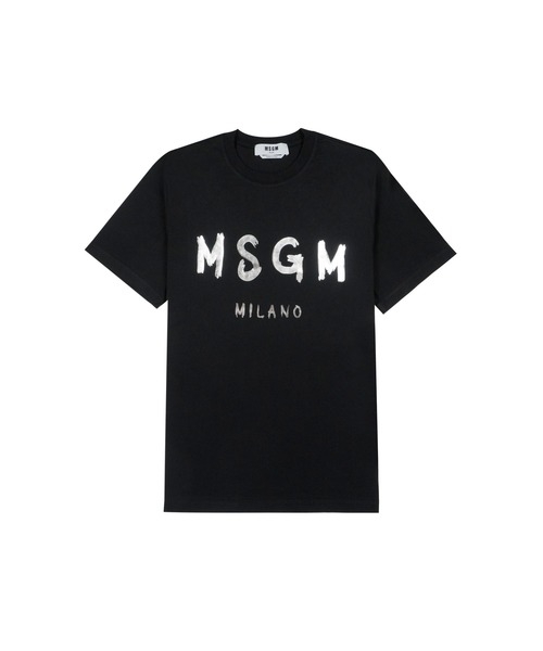 ★MSGM★レタリング プリント フード Tシャツ Chikashitsu＋】messaging lettering t-shirt