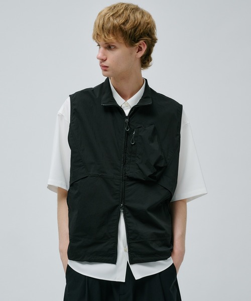PUBLIC TOKYOベスト セール】【PUBLIC TOKYO × Wrangler】ROPELOGO JEAN VEST（ベスト