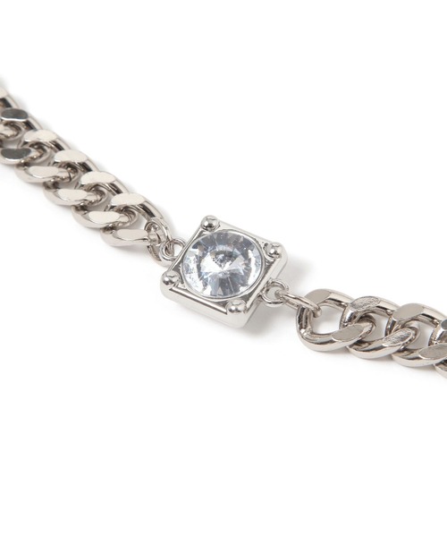 niko and...（ニコアンド）の「ビジューチェーンベルト[tiny tiny(ティニーティニー)]（ベルト・レディース・グレー・0）」の2枚目の写真