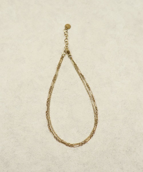 CEMONEMO(セモネモ)の「【金属アレルギー対応】 デザインチェーン 2連 アンクレット / サージカルステンレス316L(アンクレット・レディース・シルバー/ゴールド・FREE)」の14枚目の写真