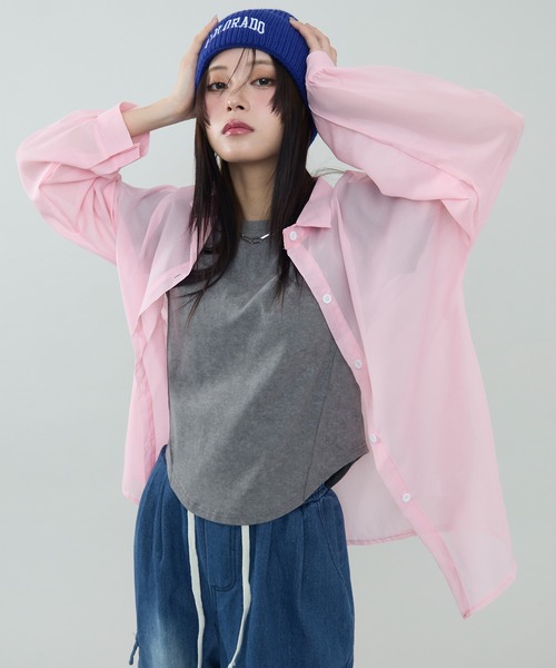 セール】ビッグシルエットシアーシャツ（シャツ/ブラウス）｜SEN TOKYO
