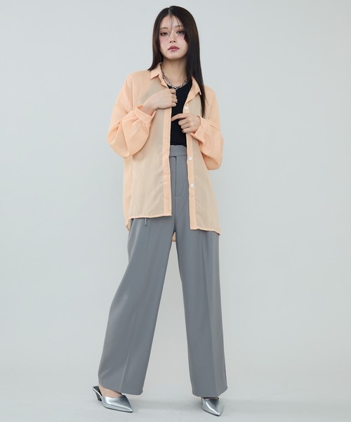 セール】ビッグシルエットシアーシャツ（シャツ/ブラウス）｜SEN TOKYO