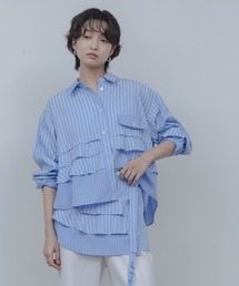 Eimee Law | ティアードフリルストライプシャツ(シャツ/ブラウス)