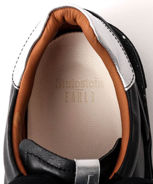 Stutostein Nolley's（シュテットシュタインノーリーズ）の「【EARLE/アール】Noble Trainer Sneakers 別注レザースニーカー（スニーカー・メンズ・ブラック・40/42/44）」の4枚目の写真
