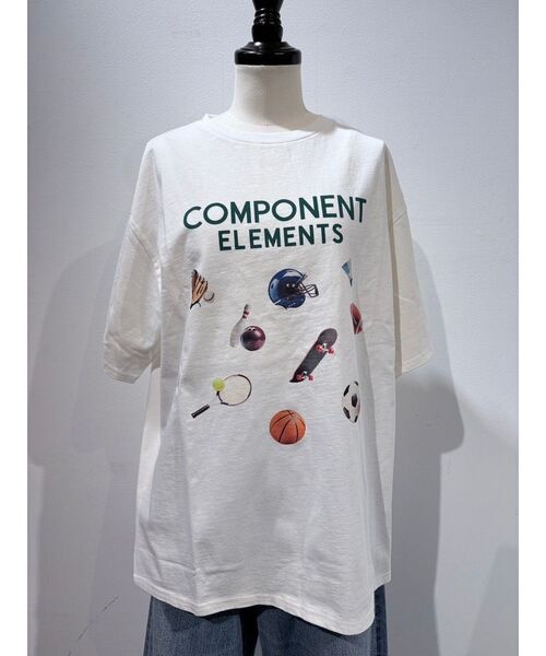 Ungrid（アングリッド）の「スポーツデザインロゴTee（Tシャツ/カットソー・レディース・ブルー/チャコールグレー/オフホワイト・FREE）」の5枚目の写真