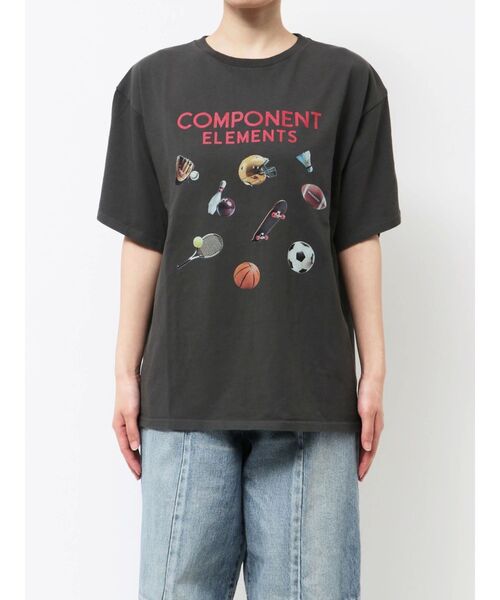 Ungrid（アングリッド）の「スポーツデザインロゴTee（Tシャツ/カットソー・レディース・ブルー/チャコールグレー/オフホワイト・FREE）」の7枚目の写真