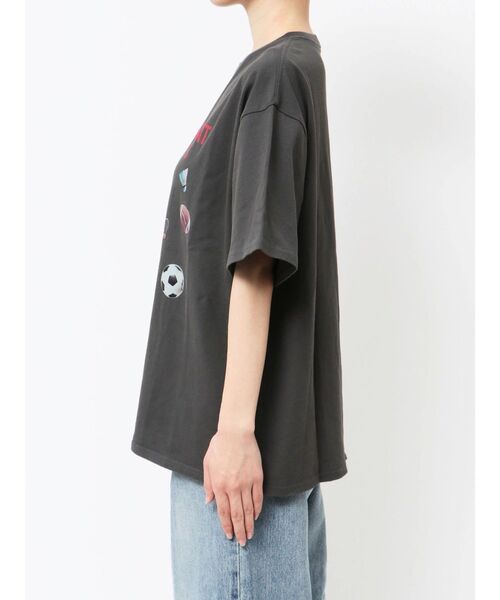 Ungrid（アングリッド）の「スポーツデザインロゴTee（Tシャツ/カットソー・レディース・ブルー/チャコールグレー/オフホワイト・FREE）」の8枚目の写真